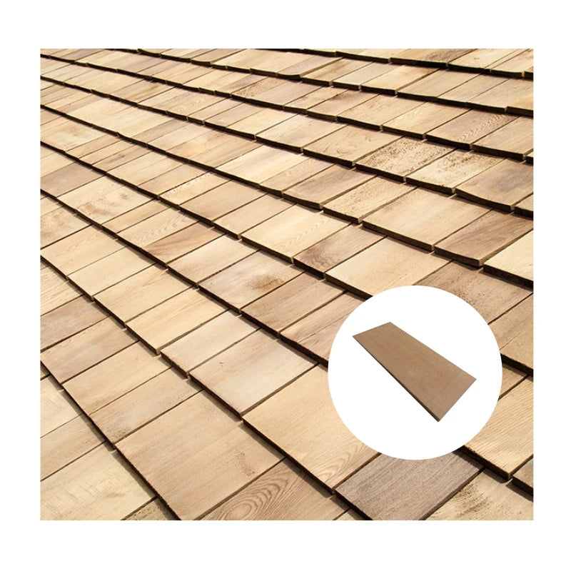 Multifunctional Home Decora Cedar Shingles Energy Saving Keep Warm Wood Roofing Shingles