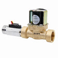 Water Valve Manufacturer 1/2" Brass SUS304 Hall Effect Water Flow Sensor Combination with RO Solenoid Valve