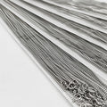 Fashion Jewelry 1mm Box Chain Stainless Steel Necklace Fine Jewelry Stainless Steel