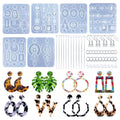 Diy Crystal Epoxy Earring Mold Sets Decorative Pendants Silicone Mold Earrings Jewelry Home Decoration Silicone Mold