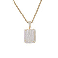 CN409   Brass Setting CZ  Pendant Micro Pave CZ Stones  Pendent NecklaceJewelry for Men and Women