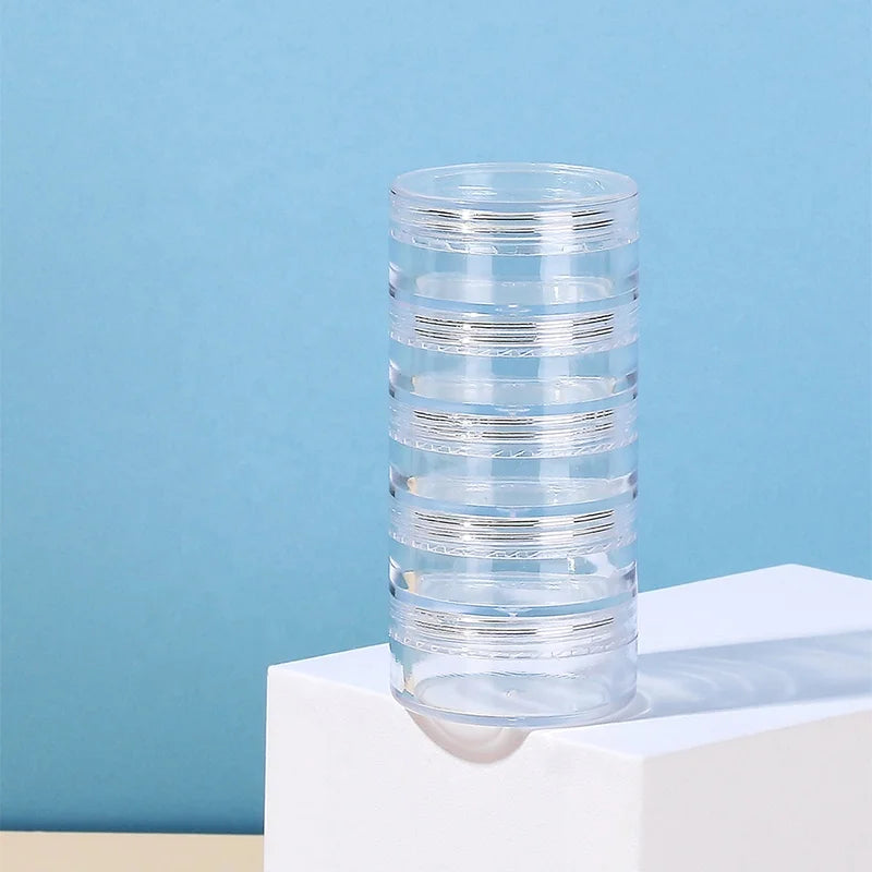 Face Cream Cosmetic Container 2024 New Arrival Retail Empty Round 50g Transparent Plastic Cream Jar Cosmetic Packaging