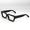 Fashionable Rectangle Acetate Thick Frame Eyeglasses Latest Optical Design Eye Glasses Spectacles with Solid Pattern
