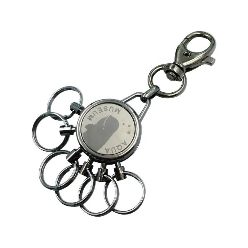 Zinc alloy rotating keychain  bling Key holder add your logo keyring