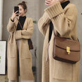China Sell Factory Stock Winter 2022 Sweater Jacket Luxury Long Cardigan Warm Kinted Coat