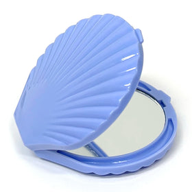 Shell Shaped Double Sided Makeup Mirror 1x/2x Magnifying Makeup Mirror Support Logo Customization