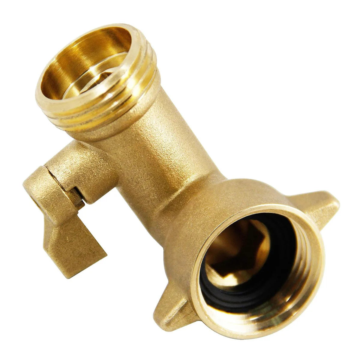 Garden 90 Degree American 3/4 Elbow with Switch Brass Ball Valve Single Pass Corner Garden Globe Valve