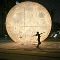 Wholesale Romantic Giant Inflatable Planet Festival Decorative Hanging Inflatable Moon Balloon with Light