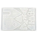 Hot Selling 3D House Shape DIY Silicone Crystal Epoxy Resin Mould Food Grade Christmas Theme Fondant Mold
