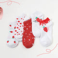 Fashionable One-Size Low Cut Socks Cute Fruit Jacquard Designs Youthful Cotton Ankle Socks for School Girl Women