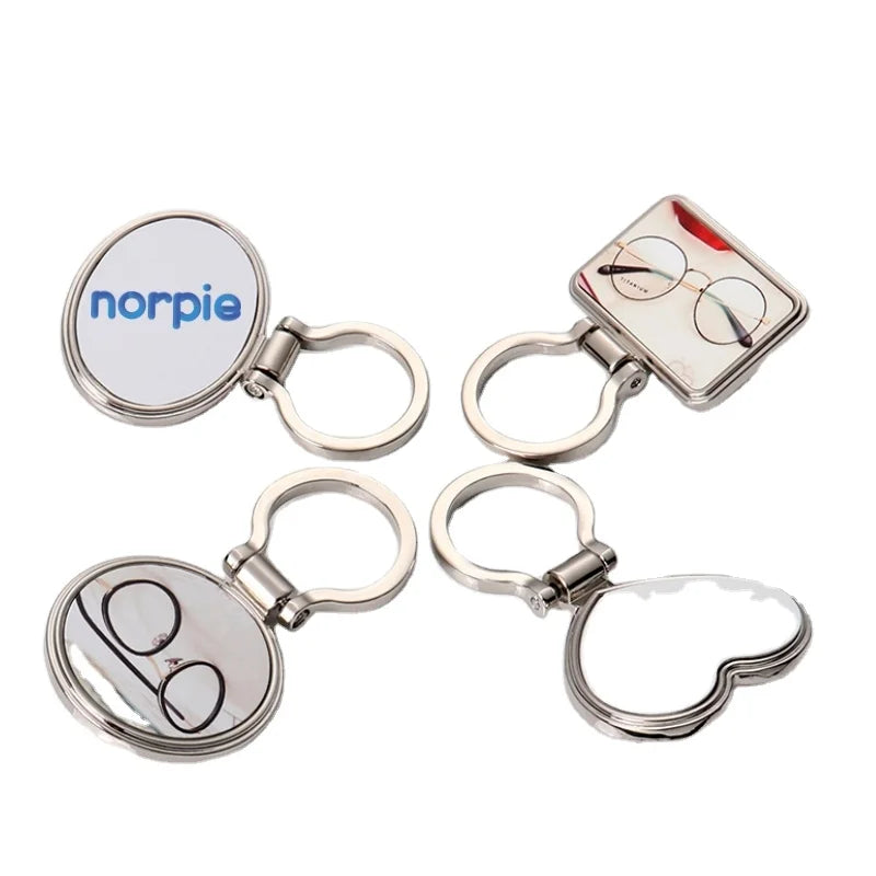 Sublimation Blank Eyeglass Holder Metal Brooch Eyeglass Hanger