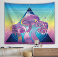 Mushroom Forest Tapestry Fantasy Starry Night Moon Pine Tree Wall Tapestry for Bedroom Aesthetic Butterfly Small Tapestries MegaBDM