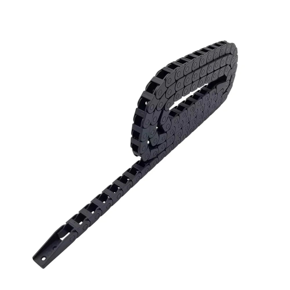 1M Drag Chain Cable Carrier 5x5mm Nylon Wire Holder Non-Opening with End Connectors for CNC & 3D Printer