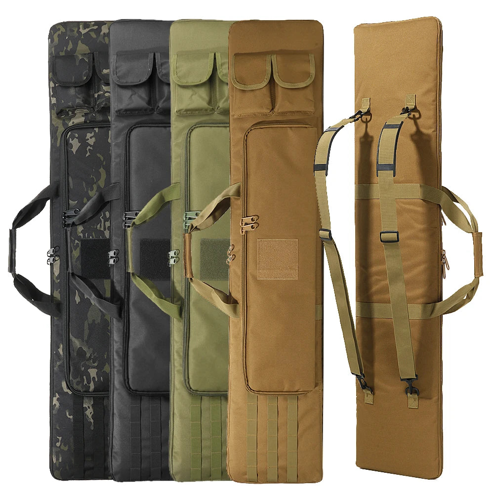 Nylon 120CM Dual Carrying Gun Bag Backpack Holster Outdoor Hunting Backpack Long Guns Case Square Carry Bag
