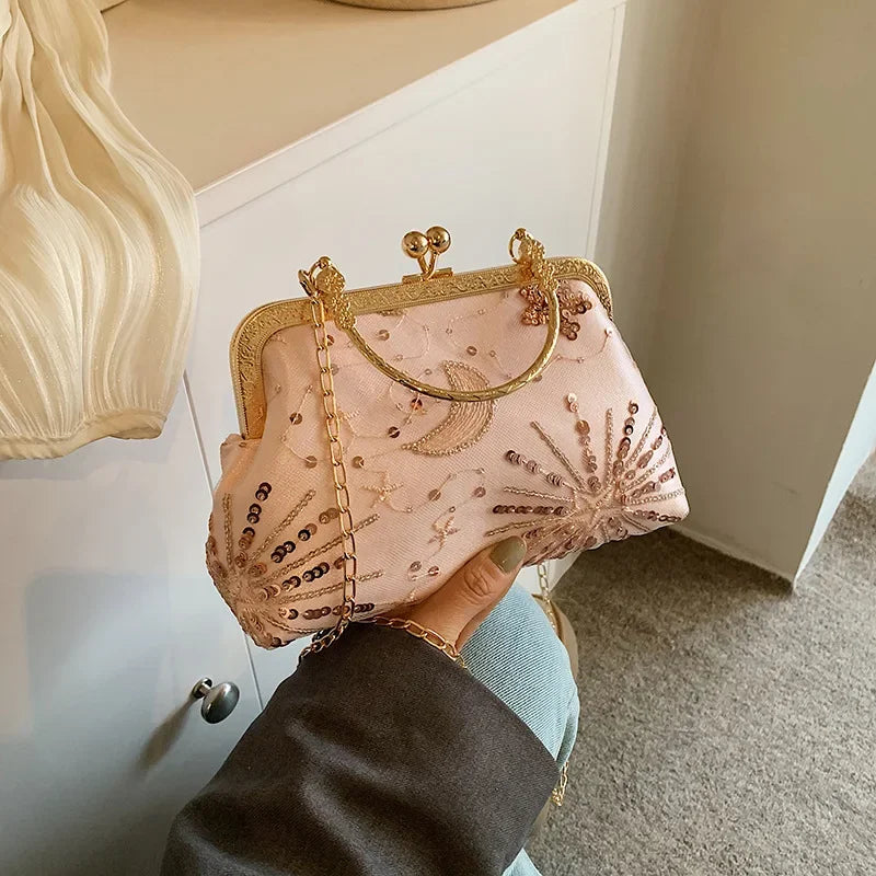 Elegant Evening Top-handle Bags Ladies Small Handbags Fashion Chain Women's Shoulder Crossbody Bag Female Tote Clutch Purse