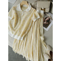 Wholesale 2026 Summer Light Mature Wind Hong Kong Style Salt Style Wear Short Sleeve Women's Half Length Skirt Women's Set