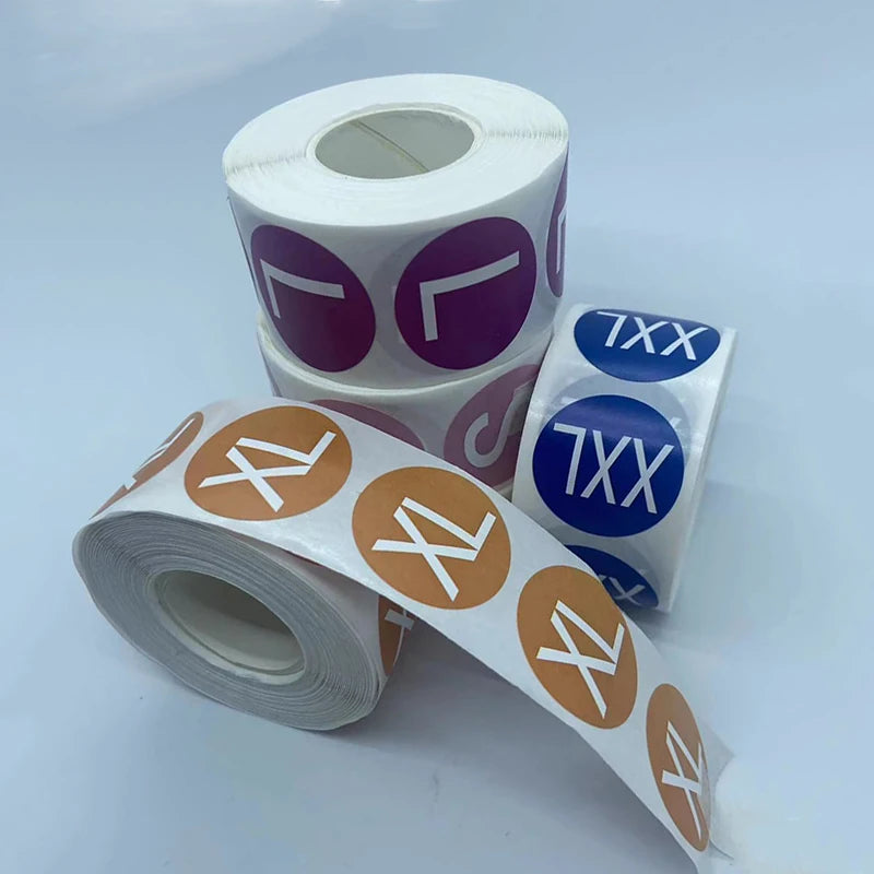 Custom Size PVC Adhesive Stickers Labels for Clothing for Garment Tags and Vinyl Clothing Labels Premium Packaging Labels