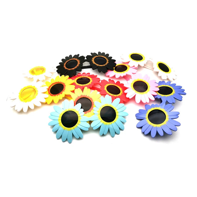 Hot Selling Daisy Birthday Sunglasses Decoration For Funny Happy Birthday Flowers Photo Props Decorations Glasses