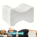 Memory Foam Orthopedic Leg Support Pillow Knitted Design for Bedroom Use Contour Space Foam Knee Pillow for Knee Pain Relief