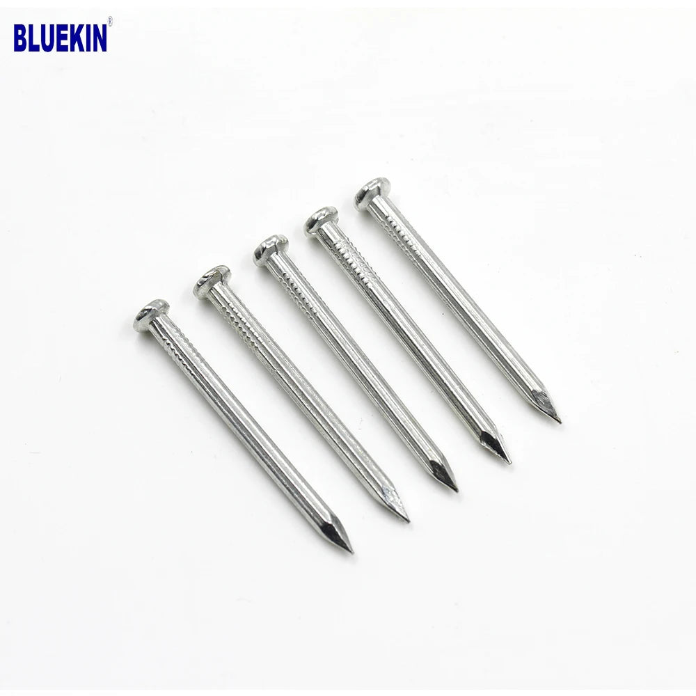 High Carbon Steel Vertical Grooved Shank Concrete Nails Smooth Type Iron Material