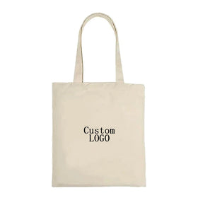 Custom Printed Eco-Friendly Canvas Grocery Tote Shopping Bag Durable Reusable Blank Blank Logo Customizable