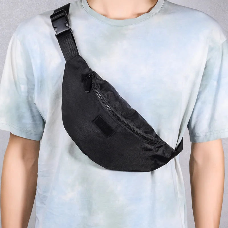 Custom Wholesale Black Sport Dog Walking Men Women Smell Proof Waterproof Crossbody Pouch Hip Bum Waist Belt Bag Fanny Pack