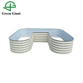 Huizhou Green Giant 17'' Tall U-Shaped Standard Modular Corrugated Metal Raised Garden Bed Kit Planter Box 168x213x43cm