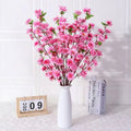 K2 High Simulation Silk Peach Wedding Decoration Artificial Branches for Valentine's Day Natural Style Handmade Fast Delivery
