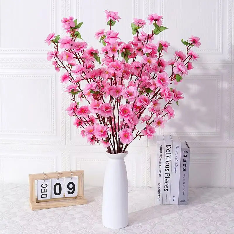 K2 High Simulation Silk Peach Wedding Decoration Artificial Branches for Valentine's Day Natural Style Handmade Fast Delivery