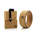 Custom Logo Eco Yoga Cork Wheel with Blocks Set Indoor Fitness Pilates Relaxation Stretching Made of TPE and ABS Material