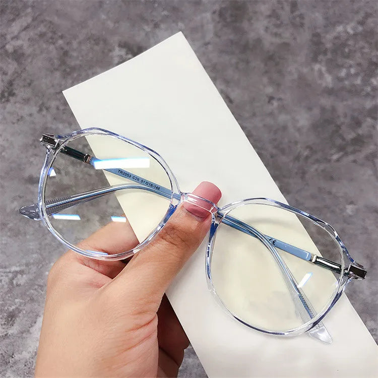 JIUCONG JC2053 Wholesale High Quality Diamond-Shaped Anti Blue Light PC Optical Eyeglasses Frames UV400 Protection Plaid Pattern
