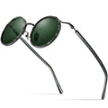Titanium Acetate Polarized Sunglasses Men 2022 New Retro Vintage Round UV400 Sun Glasses for Women Shades