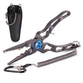 WEIHE 2 Colors Aluminium Alloy Fishing Pliers Outdoor Pesca Tool Hook Remover Scissors Line Cutter Accessory
