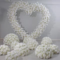 Wholesale Heart Flower Arch Artificial Flowers Wedding Arch Heart Shape Flower Arch Backdrop for Event Decoration