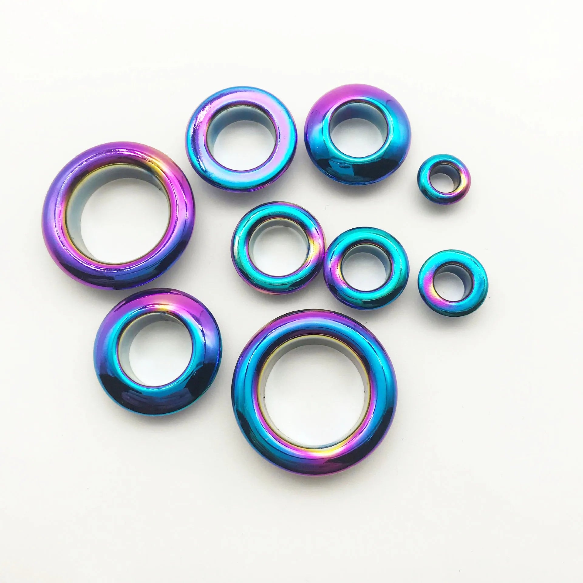 For BF301 10-28mm Handbag Accessories Clothing Shoes Air Eye Rivet Copper O Ring Colorful Hollow Button Hole
