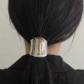 Simple Rubber Band Pony Cuff Metal Hair Ties Metal Pony Hook Hair Rope Hair Accessories for Women