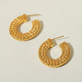 Bold Geometric Earrings Waterproof Stainless Steel Woman Earrings Tarnish Free Fashion Earrings