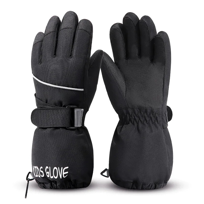 Fashion Waterproof Anti Cold Snow Bike Riding Winter Ski Warm Hand Gloves for Kids