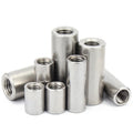 Wholesale M3 M4 M5 M6 M8 M10-M20 304 Stainless Steel Round Threaded Sleeve Connector Nuts Rod