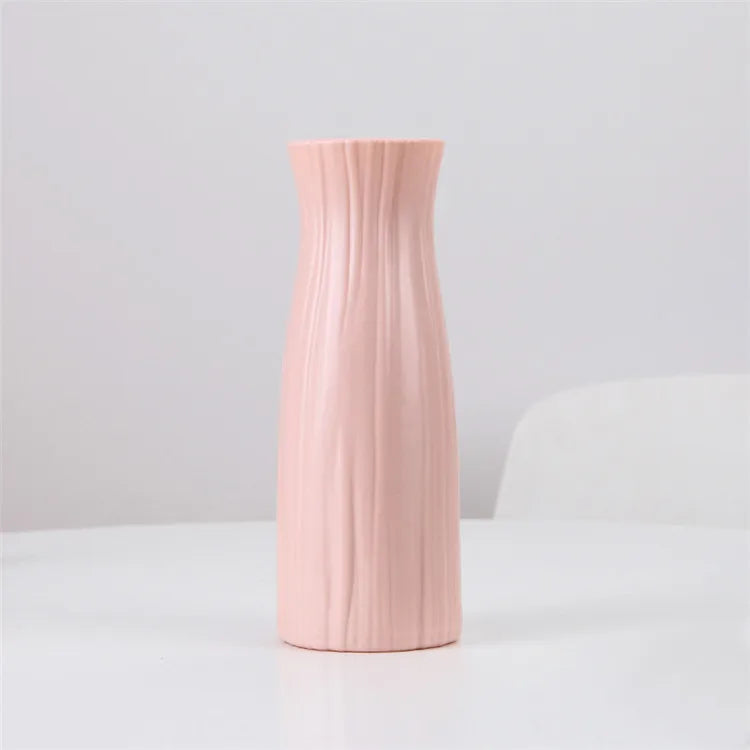 Nordic Simulated Ceramic White Vase Large Plastic Vase Flower Arrangement for Office Living Room Decoration