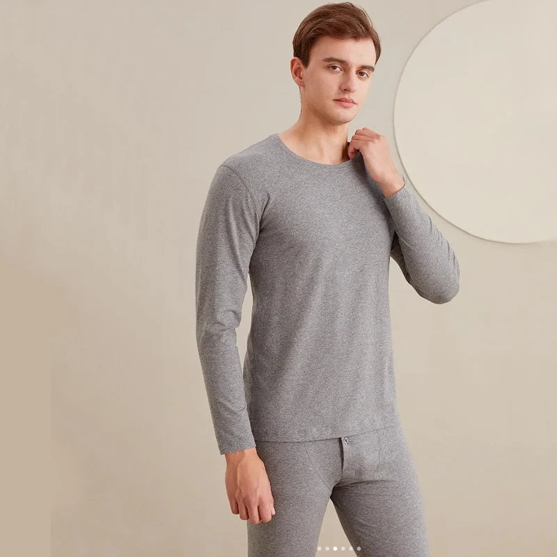 Custom Logo Men's Winter Heated Long Johns Thermal Underwear with Breathable Quick Dry Features Spandex Couples Suit OEM Product