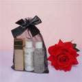 10*15cm Transparent Black Organza Mesh Bag Headstring Storage Bags Cosmetic Small Sample Packaging Gift Pouch