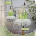 Summer Sleeveless Ballet Leotard for Girls Butterfly Fairy Performance Dance Wear for Stage Performances