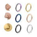 ZF Hypoallergenic Stainless Steel 316L Nose Ring Children's Labret Lip Daith Cartilage Helix Tragus Nose Piercing Christian