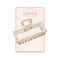 JIRIS Hot Selling Korean Geometric Hollow Out Clutches Gold Hair Clamp Pearl Hair Claws Clip for Girls Women Hair Accessories