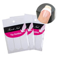Wholesale White DIY 3D Plastic French Nail Art Sticker Manicure Nail Tip Guides Decals with Strong Glue Easy Apply