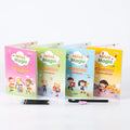 Spanish 4 Books Magic Reusable Calligraphy Book for Preschool Kids Practice Writing Copybook