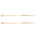 Jewelry GF Finished Women Necklace Chain With Clasp 0.85mm Real 14K Rose Gold Filled Box Chain