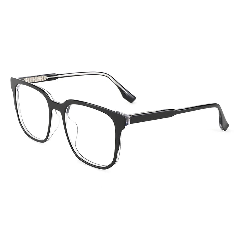 2026 Factory Low Price Custom Logo Square Glasses Mixed Colors Acetate Eyeglasses Frame