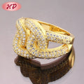 Ladies Gift Items Fashion Wholesale 18K Gold Plated Ring Women Wedding Jewelry Ring